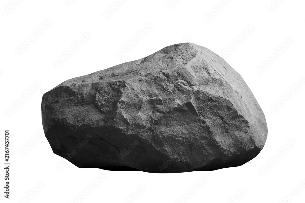 Fototapeta premium Rounded Dark Gray Boulder Rock