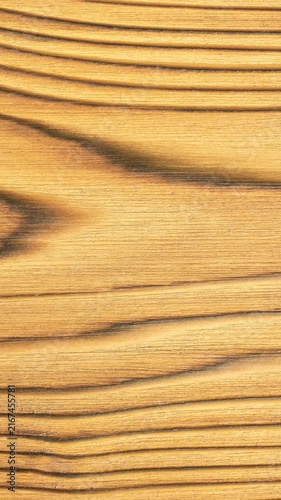 5K. Zoom in top view of light brown wooden board. Horizontal wavy dark lines create an organic parallel texture. Clean lines, soft shadows, seamless wood grain  for abstract background.