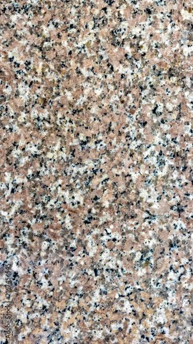 5K,Zoom in texture of polished pink granite slab with natural mineral crystals, peach terracotta hues, gray quartz deposits, and dark biotite mica speckles for commercial luxury background.Real time