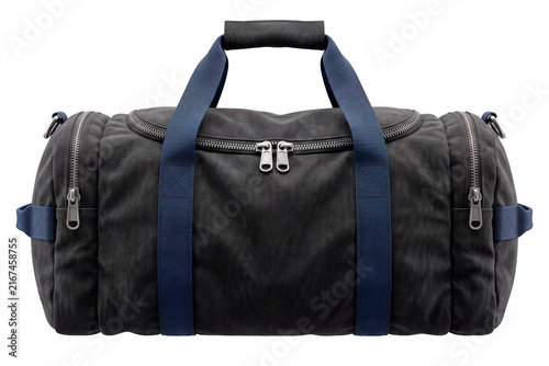 Gym bag isolated on a transparent or white background. Essential sports equipment carrier, active lifestyle accessory for fitness workouts and travel convenience.