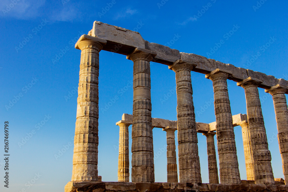 Fototapeta premium Temple of Poseidon, Cape Sounion, Greece