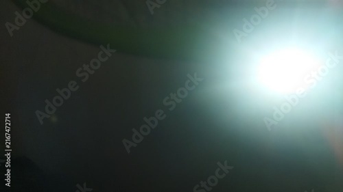 Cinematic Spotlight Beam with Dreamy Glow, Mysterious Dark Bokeh and Luxury Light Motion
