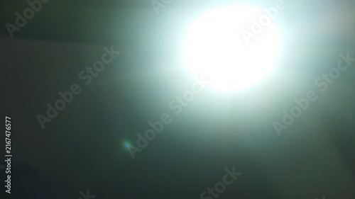Cinematic Spotlight Beam with Dreamy Glow, Mysterious Dark Bokeh and Luxury Light Motion
