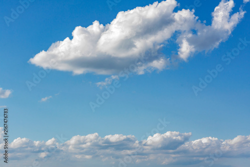 Fluffy White Cumulus Cloud