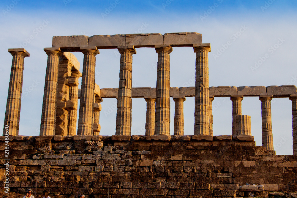 Fototapeta premium Temple of Poseidon, Cape Sounion, Greece