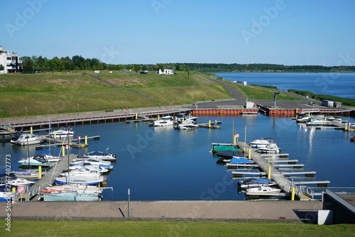 Der Stadthafen in Grossräschen, Brandenburg