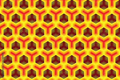 Seamless Pattern on Black Background-019