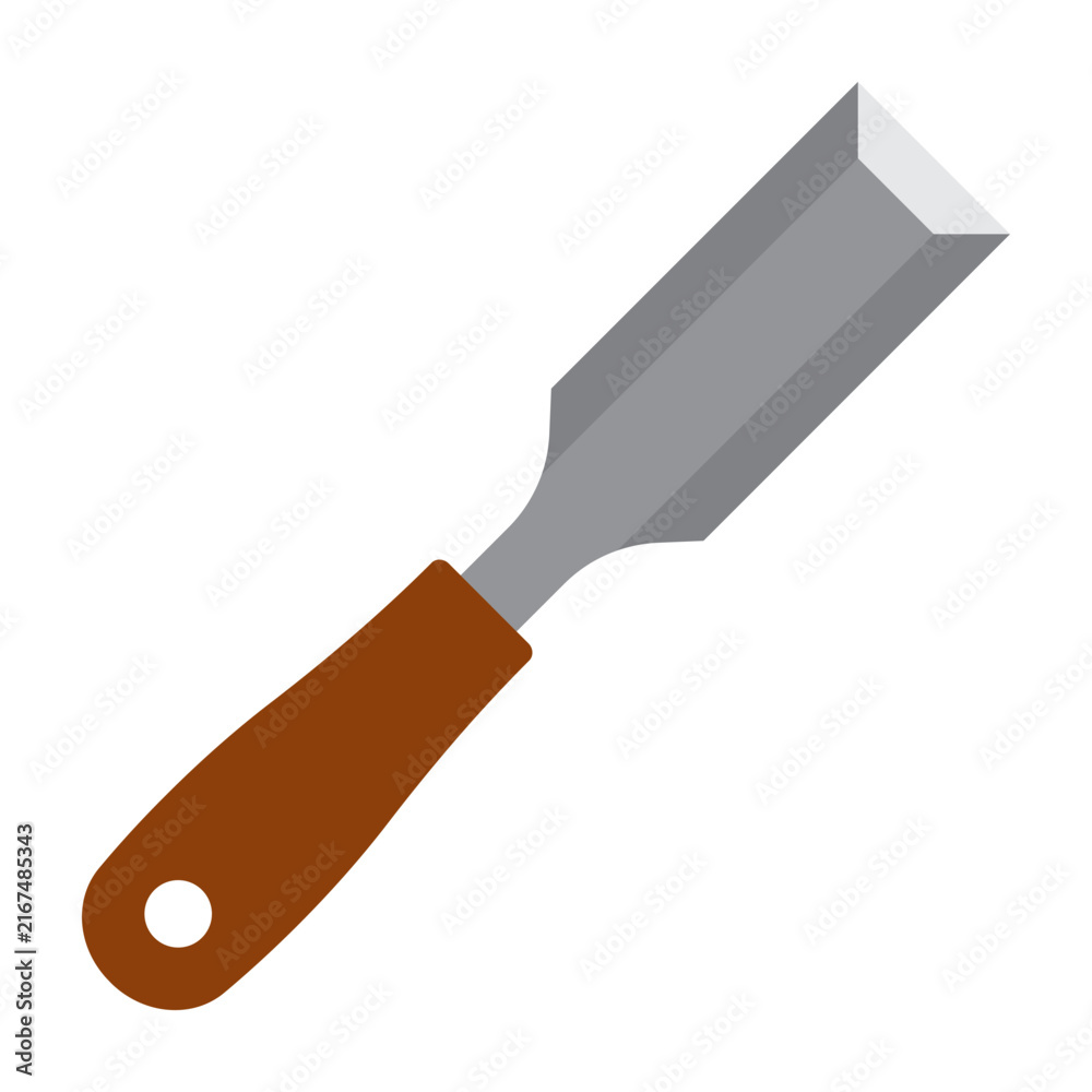 Fototapeta premium Chisel icon. vector illustration on white background
