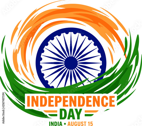 India Independence Day August 15 Vector Illustration