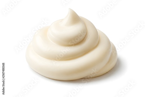Creamy White Mayonnaise Swirl with Peaked Tip