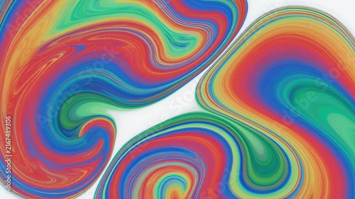 Abstract fluid motion waves colorful gradient animation loop