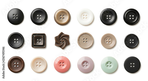 Minimalist flat design donut icons set