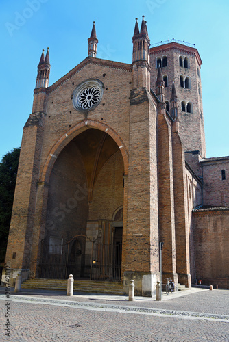 Canvastavla Basilica of Sant'Antonino in Piacenza, a famous Romanesque building dating back