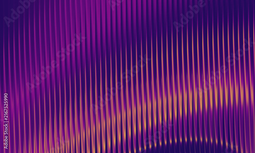 Bild auf Leinwand Sleek metallic vertical stripes in purple and copper gradient for modern backdrop design