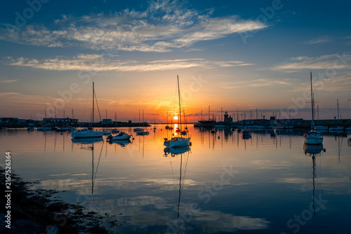 Howth Harbour Sunset, Dublin Ireland