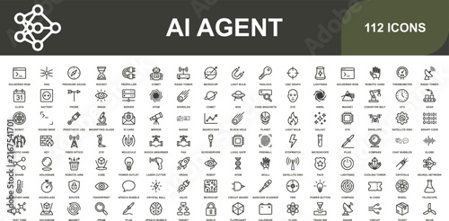 Monochrome grid for a i agent technology concepts ai agent