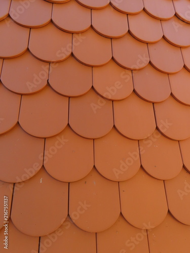 Obraz na płótnie red roof tiles