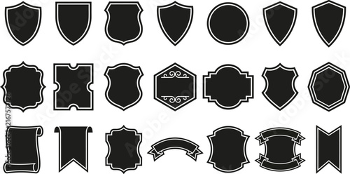 Outline Crest Frame Templates