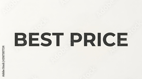 Best price bold typography promotion sign on white background with price tag promotion discount shopping commerce business commercial economical marketing advertising typography graphics