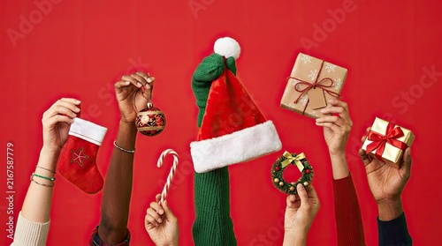 Celebrating the joyous spirit of christmas day with loved ones sharing gifts and creating lasting memories together as a family