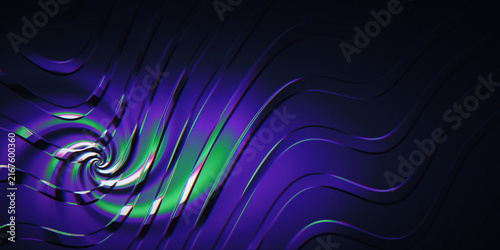 A blue spiral vortex is masked with marble stone veins and embossed relief for a dark cinematic finish.