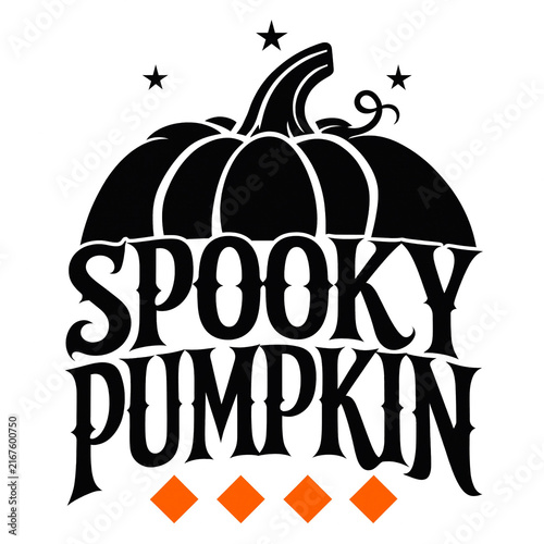 Spooky pumpkin halloween design with black pumpkin silhouette and orange diamond accents halloween vector spooky typography autumn holiday october graphics seasonal illustration t shirt