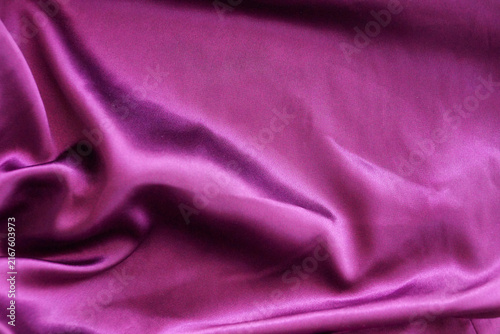 Luxurious Magenta Satin Fabric with Soft Draped Folds