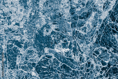 Ice texture background. The textured natural rough cold frosty surface.