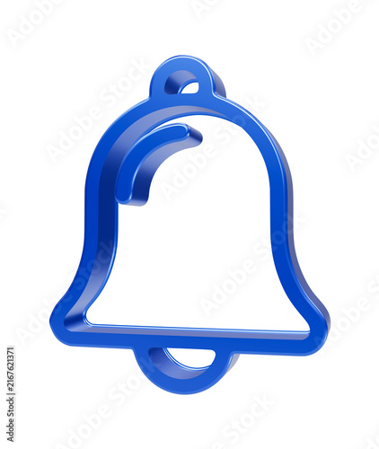 Blue Bell Icon: A stylized blue bell icon, representing alerts, notifications, or a call to attention, rendered in a clean, modern design.