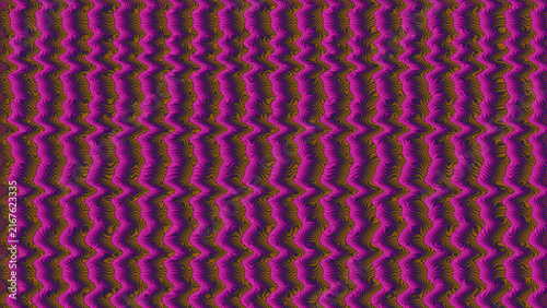 Dense pink and purple fine wave lines create a repetitive abstract texture with strong rhythm and optical movement.