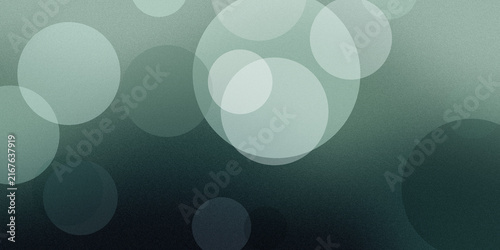 Fotografía Green circular bokeh elements abstract background for digital graphic design projects