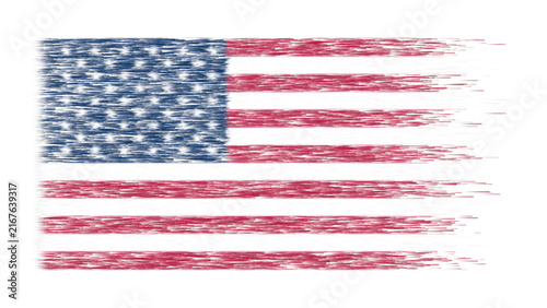 Quadro su tela Bandera de los Estados Unidos de América / Bandera estadounidense