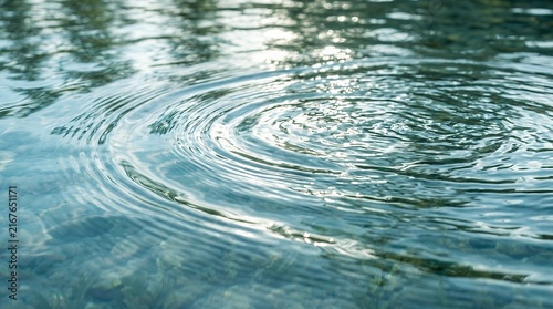 Serene Water Surface Ripples Close Up Capturing Fluid Movement Waves and Light Reflections on Clear Liquid water ripple ripples surface close up liquid fluid movement wave waves reflection clear