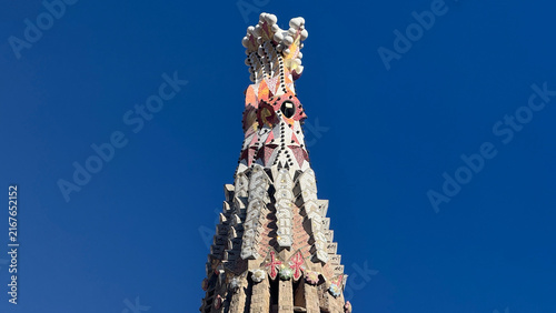 Fotografía Architectural Detail of Sagrada Familia Towers in Barcelona