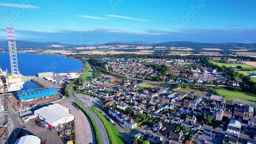 Invergordon Scotland Aerial View