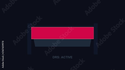 Drs active status indicator motion digital railway signaling system animation 4k train