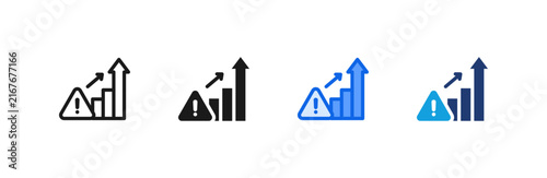 Incident Escalation icon multiple style collection. Vector illustration.