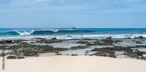 Fishing in Boca Beach, Boa Vista island, Cape Verde
