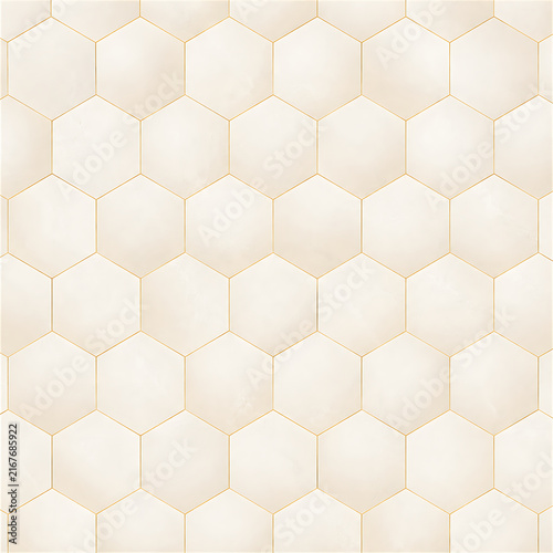 Soft White Hexagon Honeycomb Texture Background
