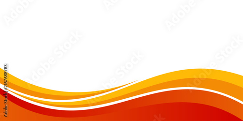 Abstract orange, red, and yellow flowing wave background template