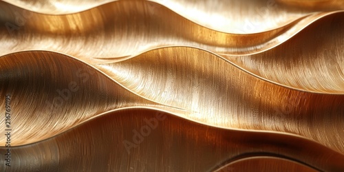 Golden shades of textured wood veneer with a smooth finish