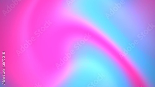 Abstract neon pink and blue liquid gradient motion background, smooth flowing light waves