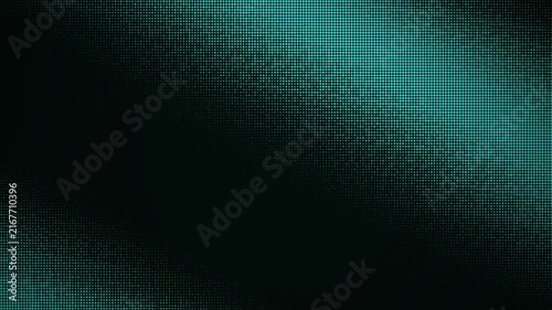 Teal halftone dot pattern motion background, abstract digital grid texture loop dots