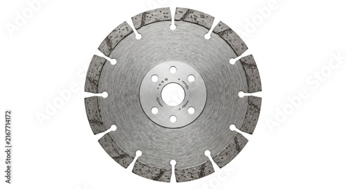 Fotografie Diamond cutting disc for concrete and stone with segmented edges