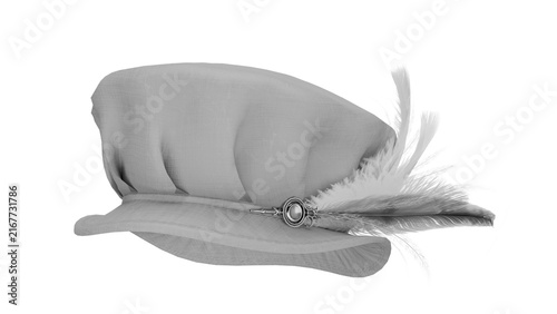 3d rendering renaissance hat