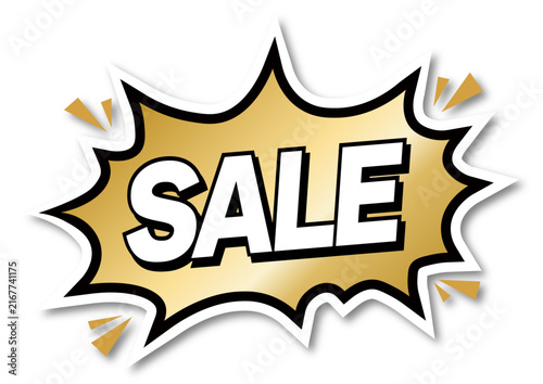 Tapety artystyczne 金のアメコミ風SALEの文字アイコン