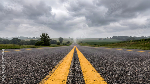 Endless Country Road Ahead