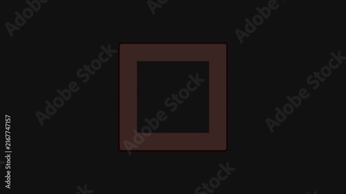 Minimalist gold frame lower third overlay with smooth motion animation 4k