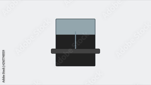 Minimalist loading bar animation with smooth progress indicator for digital interface 4k