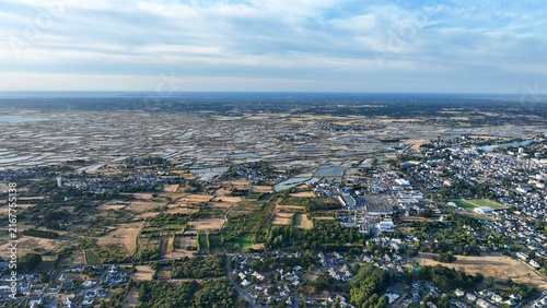 Canvastavla survol des marais salants de Guérande